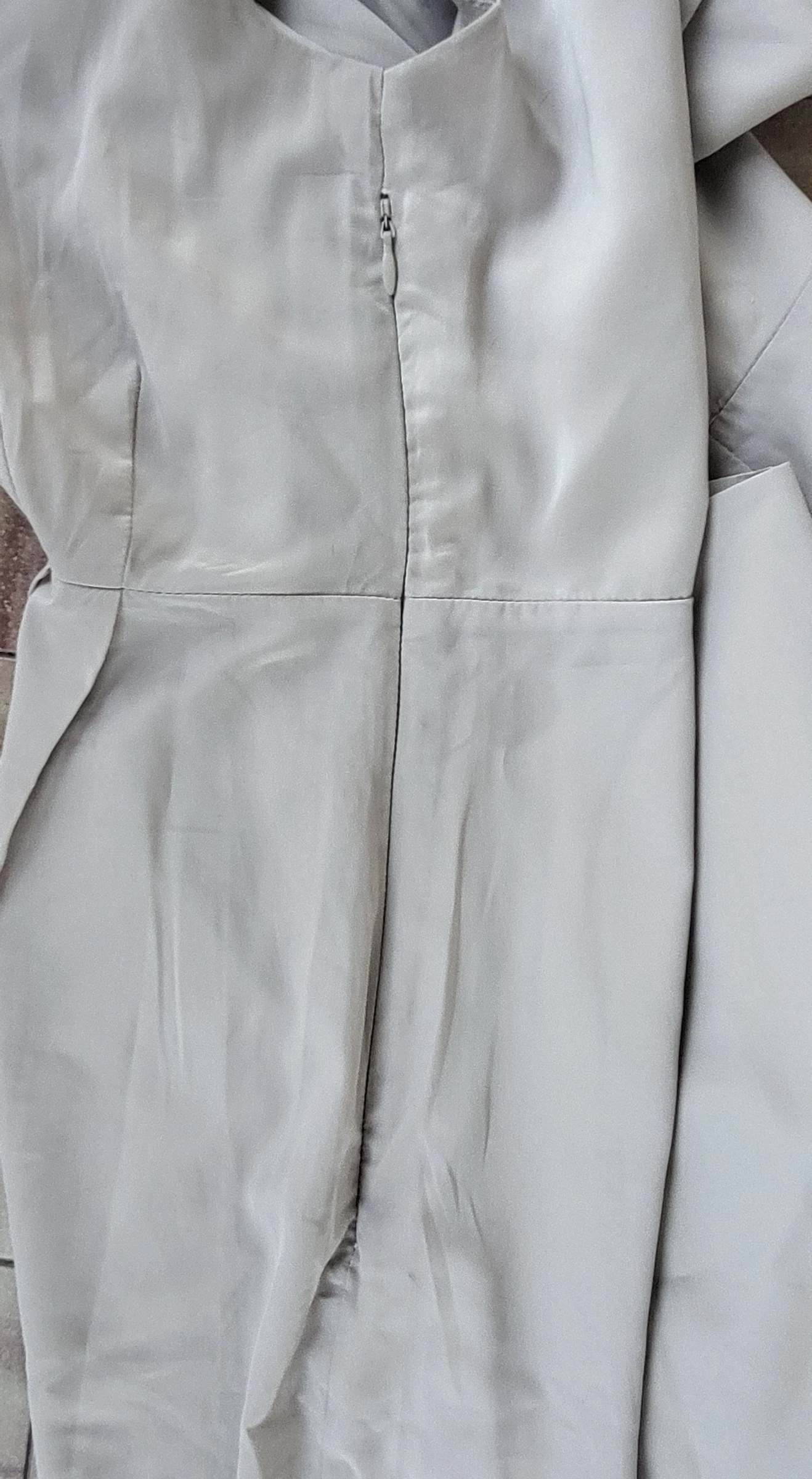 Vero Moda Vestido TFr40/TL-Bege/Ecru- Costas Fantasia & Tecido sedoso em TBE – photo 17